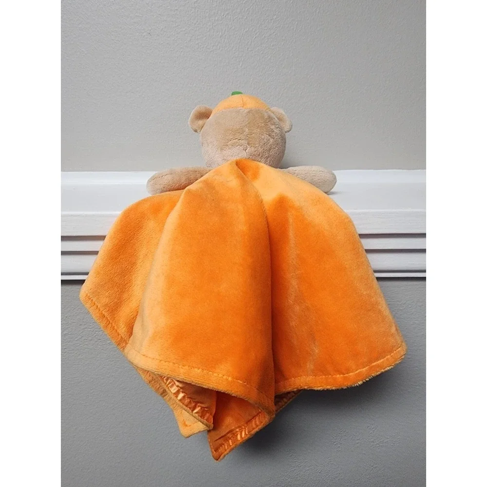Baby Starters Halloween Lovey Rattle Security Blanket Bear My First Boo 15x15